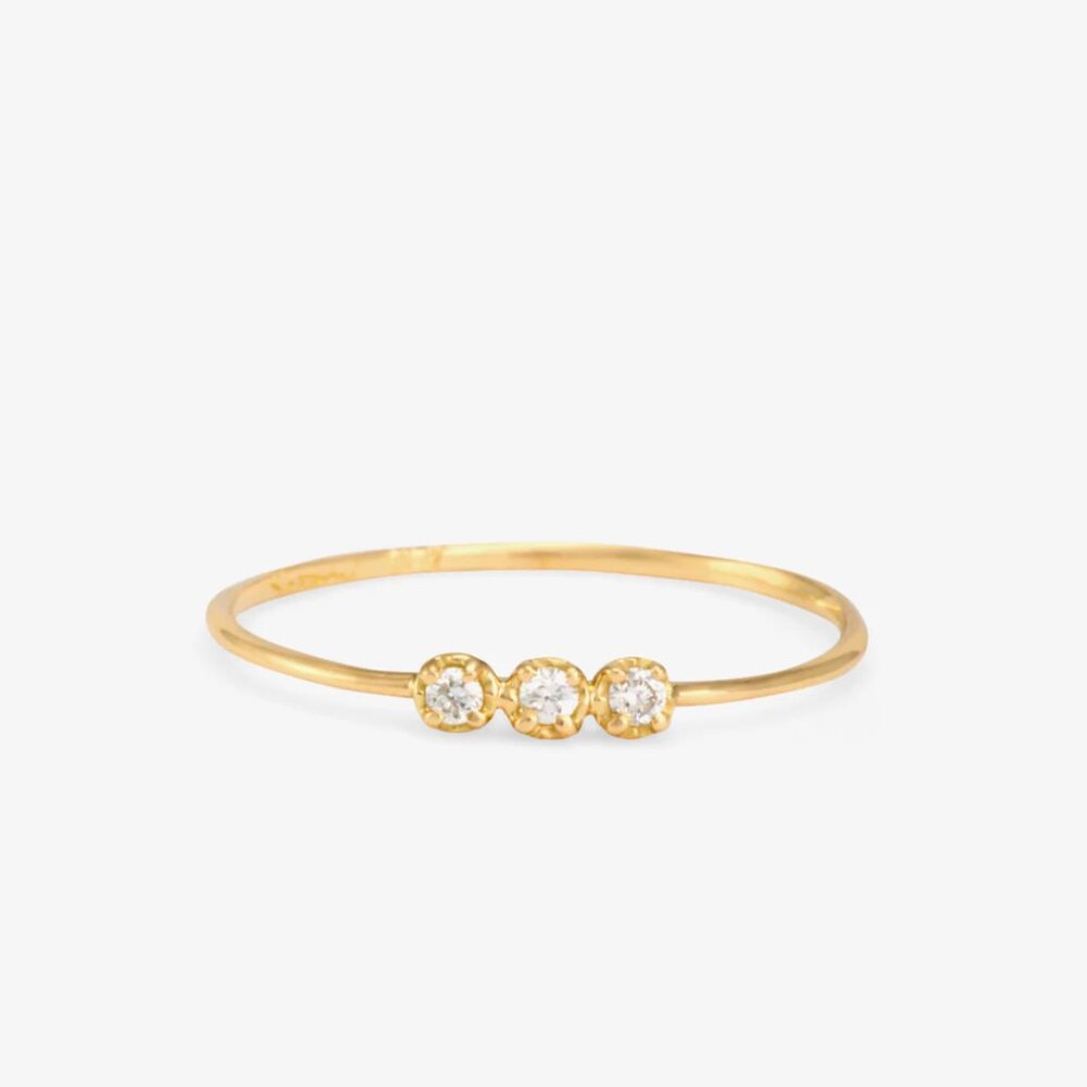 Satomi Kawakita white diamond Orion ring from Catbird